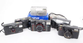 OLYMPUS - COLLECTION OF LATE 20TH CENTURY 35MM FILM CAMERAS