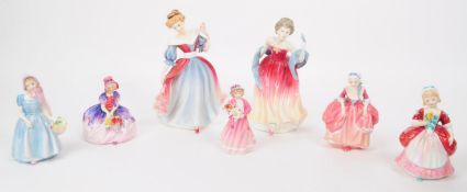 ROYAL DOULTON - COLLECTION OF SEVEN 20TH CENTURY PORCELAIN FIGURES