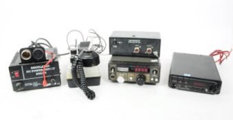 COLLECTION OF FIVE VINTAGE POWER METERS AND UNITS