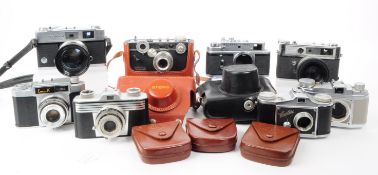 COLLECTION OF VINTAGE RANGEFINDER CAMERAS