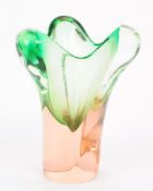 JOSEF HOSPODKA - VINTAGE 1960S CZECH STUDIO ART GLASS VASE
