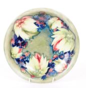 WILLIAM MOORCROFT - 20TH CENTURY LEAF AND BLACKBERRY POTTERY PLATE