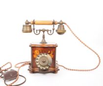 TELCER, ITALIA - VINTAGE 20TH CENTURY SPIN DIAL TELEPHONE