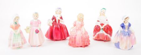 ROYAL DOULTON - COLLECTION OF SIX 20TH CENTURY PORCELAIN FIGURES