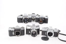 COLLECTION OF VINTAGE 35MM SLR CAMERAS