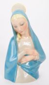 LENCI - ITALIAN ART DECO EARLY 20TH CENTURY MADONNA BUST BY ABELE JACOPI