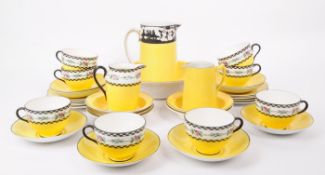 CHELSON - EARLY 20TH CENTURY CHINA ART DECO PART TEA SERVICE