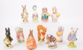 BESWICK - COLLECTION OF ELEVEN 20TH CENTURY BEATRIX POTTER FIGURES