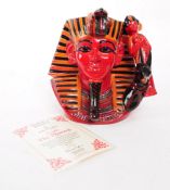 ROYAL DOULTON - 1996 PORCELAIN FLAMBE THE PHARAOH CHARACTER JUG