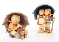 HUMMEL - GOEBEL - #71 & #152 MID CENTURY BISQUE FIGURES