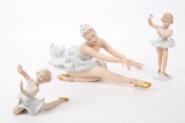 WALLENDORF - COLLECTION OF THREE LATE 20TH CENTURY PORCELAIN FIGURES