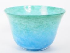 20TH CENTURY HAND BLOWN STUDIO GLASS BOWL