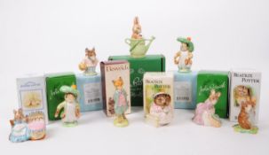 BESWICK - COLLECTION OF NINE 20TH CENTURY BEATRIX POTTER FIGURES