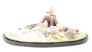 CAPODIMONTE - ITALY 1892 - 1953 LARGE CERAMIC FIGURINE SCULPTURE