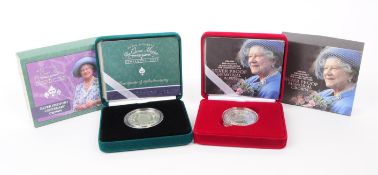ROYAL MINT - SILVER PIEDFORT CROWN & MEMORIAL CROWN