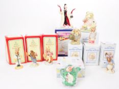 COLLECTION OF LATE 20TH CENTURY PORCELAIN FIGURINES