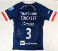 BRISTOL BEARS - UMBRO 2023/24 HOME KIT - SIGNED KYLE SINKLER
