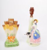 MYOTT SON & CO. - ART DECO PYRAMID ODEON VASE