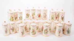 COLLECTION OF VINTAGE 1980S AND 1990S FLOWER FAIRY CERAMIC SPICE JARS