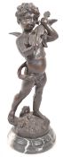 REPRODUCTION BRONZE CHERUB / PUTTI FIGURE