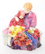 ROYAL DOULTON - MID CENTURY PORCELAIN FLOWER SELLER'S CHILDREN FIGURE