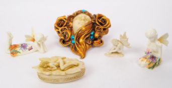 COLLECTION OF VINTAGE LATE 20TH CENTURY FAIRY THEMED FIGURES / ORNAMENTS