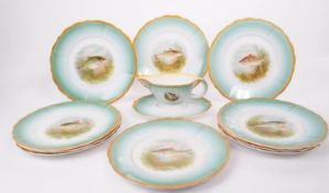 Royal Bonn - Franz Anton Mehlem - A late 19th / early 20th century circa 1885 - 1920 porcelain fresh