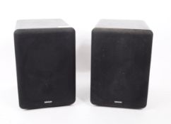 DENON - A PAIR OF 21ST CENTURY HI FI SPEAKERS