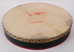 LATE 20TH CENTURY LEATHER SKIN HAND DRUM