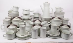 DENBY - SUMMIT PATTERN - LARGE EXTENSIVE STONEWARE DINNER SERVICE