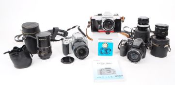 COLLECTION OF LATE 20TH / 21ST CENTURY CAMERAS, LENSES AND ACCESSORIES