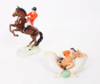 BESWICK - GOEBEL - TWO MID CENTURY HUNTING FIGURES