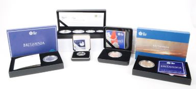 ROYAL MINT - BRITANNIA - SILVER PROOF COIN SETS