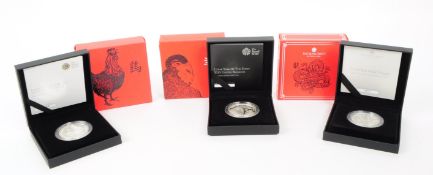 ROYAL MINT - SHENGXIAO COLLECTION - THREE 1OZ COINS