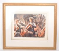 FRASER KING (B 1969) - 21ST CENTURY ORCHESTRAL WATERCOLOUR