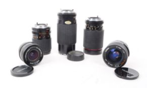 YASHICA / CONTAX - COLLECTION OF VINTAGE CAMERA LENSES
