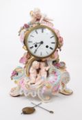 BLAQUART OF BOULOGNE - LATE 19TH CENTURY GERMAN PORCELAIN CLOCK
