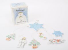 ROYAL DOULTON - 1985 BONE CHINA FLYING SNOWMAN MOBILE