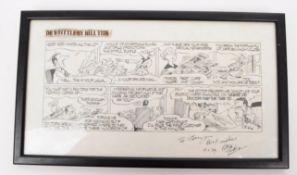BILL TIDY (1933 - 2023) - 'DR WHITTLEBY' 1979 PEN AND INK CARTOON STRIP