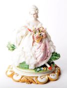 CAPODIMONTE - 20TH CENTURY ITALIAN PORCELAIN LADY FIGURINE