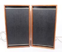 PYE - PAIR OF MID CENTURY TEAK CASE SPEAKERS