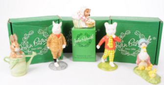 BESWICK - ROYAL DOULTON - FIVE 20TH CENTURY PORCELAIN FIGURINES
