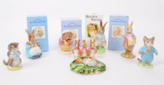 BESWICK - COLLECTION OF EIGHT 20TH CENTURY BEATRIX POTTER FIGURES