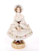 VOLKSTEDT RUDOLSTADT - EARLY 20TH CENTURY PORCELAIN LADY FIGURINE