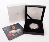 ROYAL MINT - ALFRED THE GREAT - .925 SILVER £5 PIEDFORT COIN