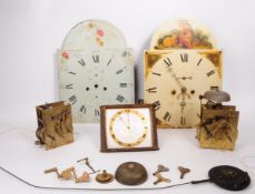 COLLECTION OF LATE 19TH / 20TH CENTURY CLOCK SPARES, PARTS AND FACES
