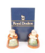 ROYAL DOULTON - 1996 PORCELAIN SALT AND PEPPER SHAKERS