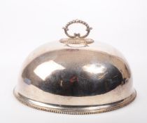 HUKIN & HEATH - VINTAGE 20TH CENTURY SILVER PLATE CLOCHE LID