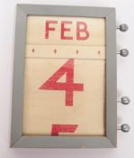 GENERAL POST OFFICE - WALL MOUNTED MID CENTURY PERPETUAL CALENDER
