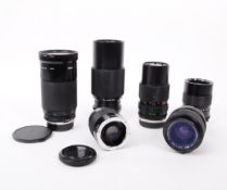OLYMPUS - COLLECTION OF VINTAGE CAMERA LENSES